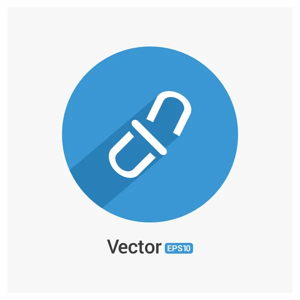 Medische pil pictogram — Stockvector