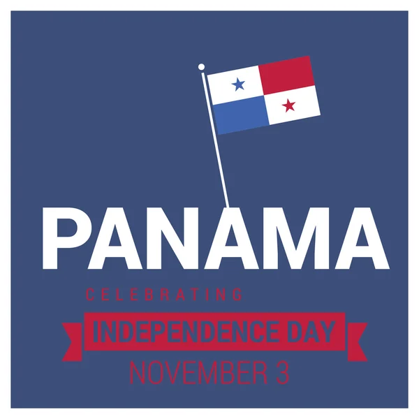 Panamská den nezávislosti — Stockový vektor