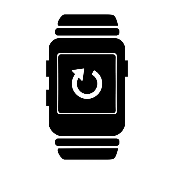 Telefon-Synchronisations-Symbol auf der Smart Watch. — Stockvektor