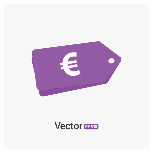 Euro-Preisschild-Symbol — Stockvektor