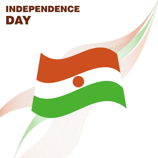 Jour de l'indépendance du Niger — Image vectorielle