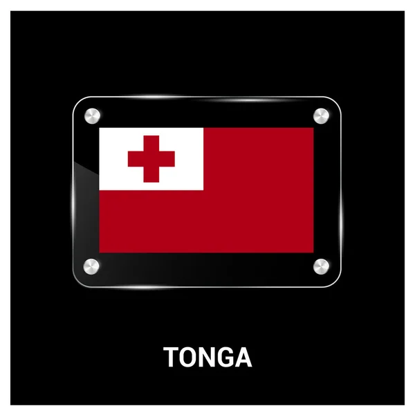 Logo flaga Tonga. — Wektor stockowy