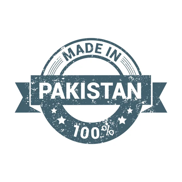 Gemaakt in pakistan stempel — Stockvector