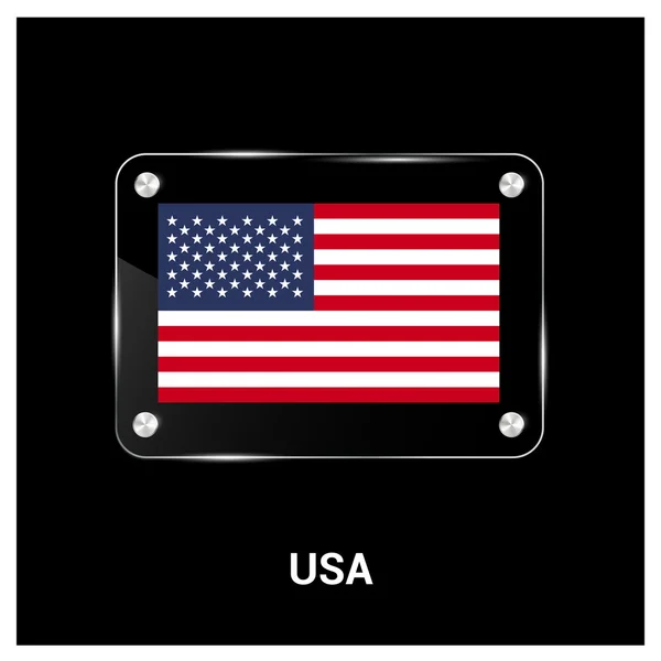 USA amerikai zászló — Stock Vector