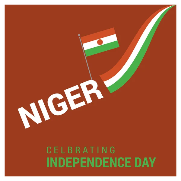 Niger dia da independência — Vetor de Stock