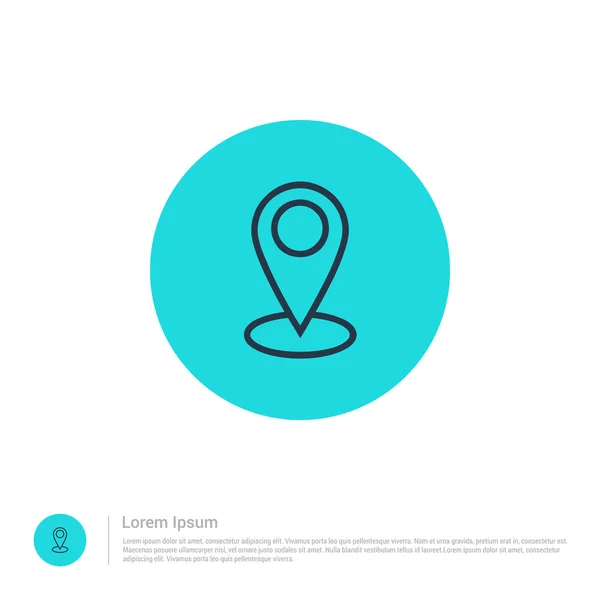 Mapa pin icono — Vector de stock