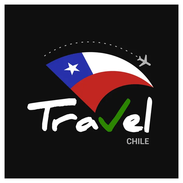 旅游智利符号 — 图库矢量图片