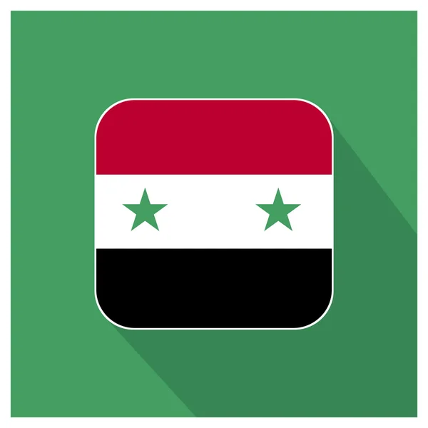 Syrischer flaggenknopf — Stockvektor