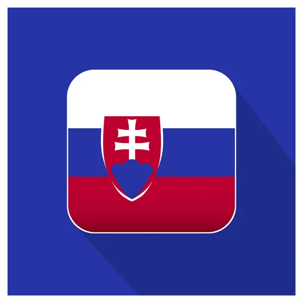 Logo der slowakischen Flagge — Stockvektor