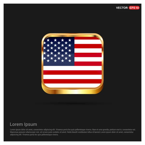 VS Amerika vlag — Stockvector