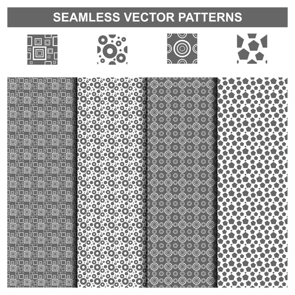 Belo conjunto de padrões geométricos sem costura — Vetor de Stock
