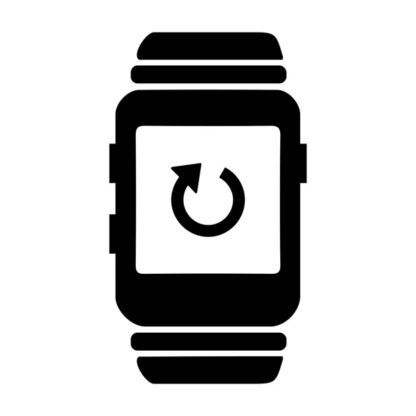 Telefon-Synchronisations-Symbol auf der Smart Watch. — Stockvektor