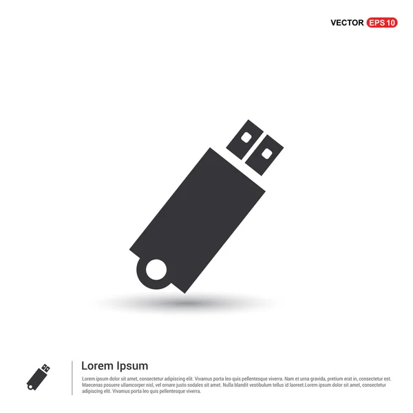 Icono de unidad flash USB — Vector de stock