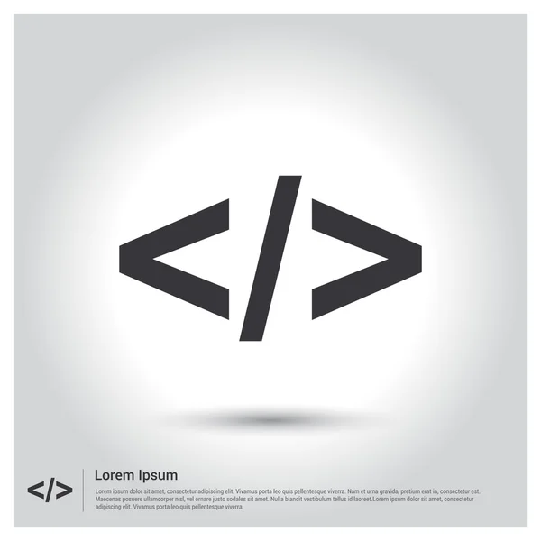 Icono de código de programación — Archivo Imágenes Vectoriales