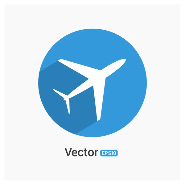 Icono del avión de pasajeros — Vector de stock