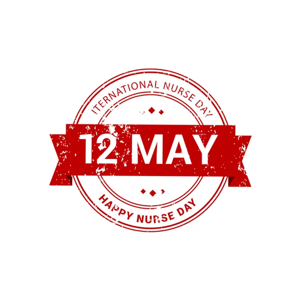 Día Internacional de la Enfermera Feliz . — Archivo Imágenes Vectoriales