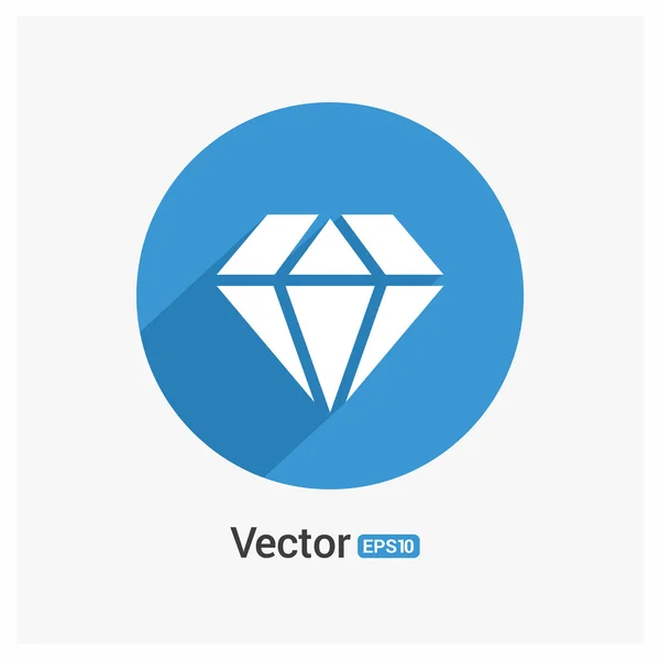 Icono de gema de diamante — Vector de stock