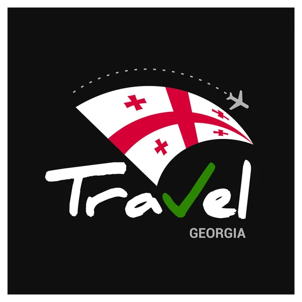 Travel Georgia Symbol — Stock Vector