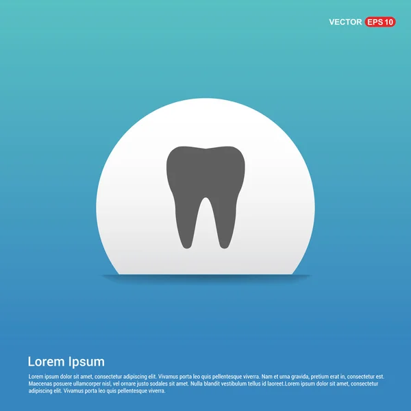 Ícone de dente - ícone tipo logotipo abstrato — Vetor de Stock