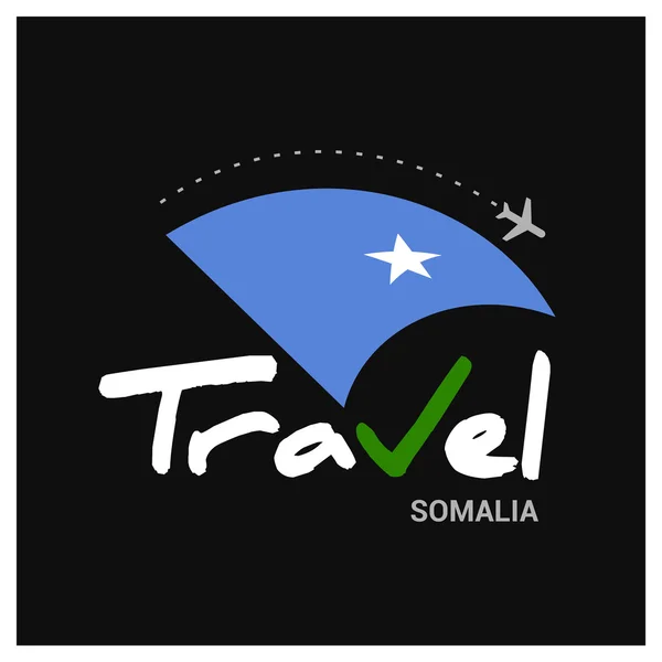 Somalia empresa de viajes logo — Vector de stock