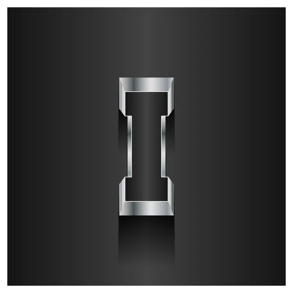 Лист я логотип. Алфавіту 3d логотип — стоковий вектор