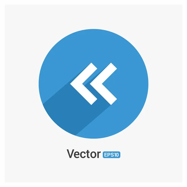 Icono de medios anteriores — Vector de stock
