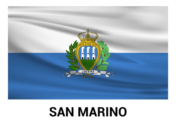 Vlajka San marino — Stockový vektor
