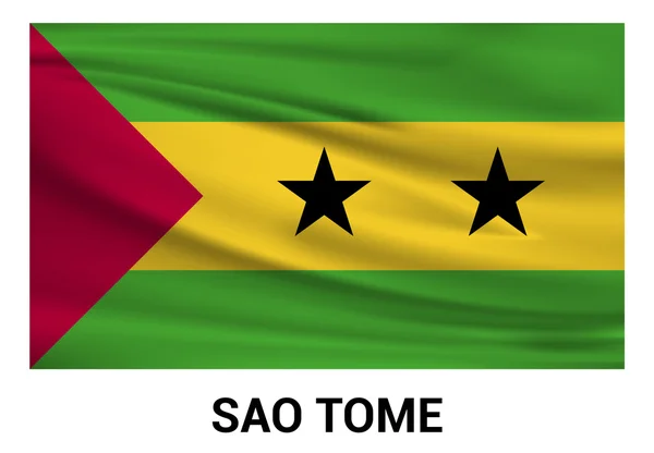 Bandera de Santo Tomé — Vector de stock