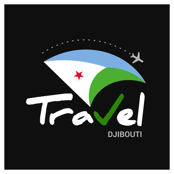 Logo de l'agence de voyage djiboutienne — Image vectorielle