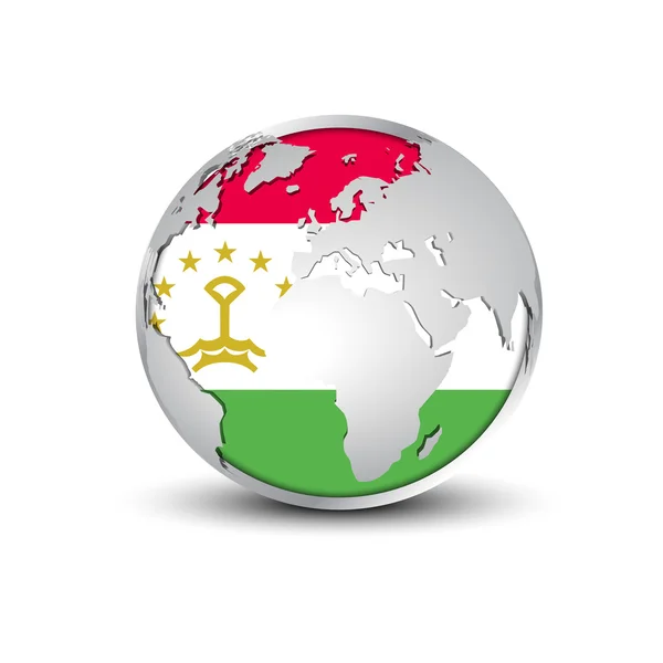 Карта таджикистан глобус