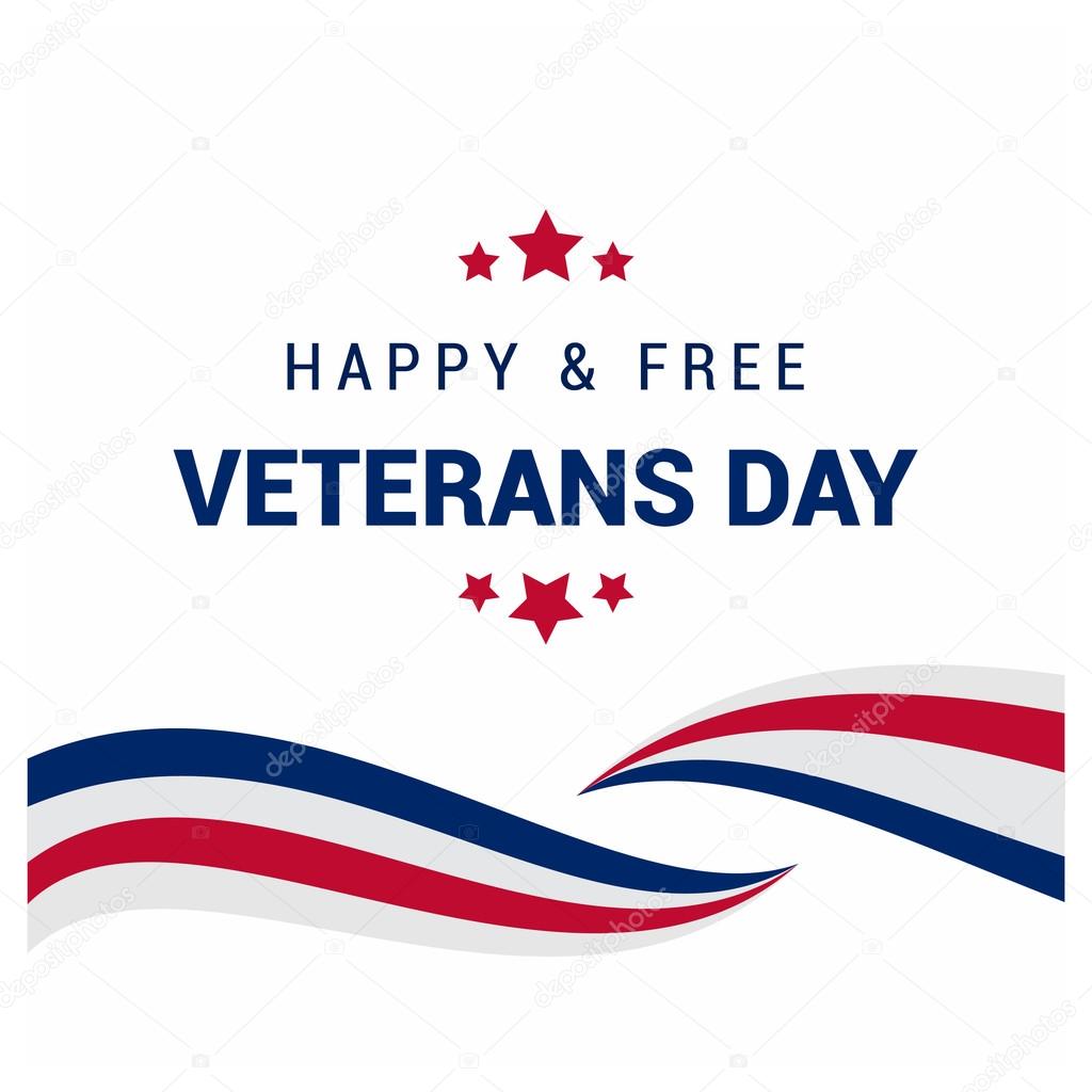USA Veterans Day Poster. Vector Illustration. - Stock
