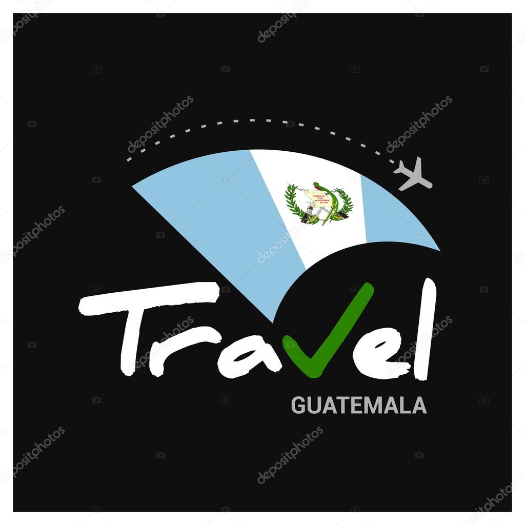 Travel Guatemala Symbol - vector illustration