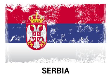 Sırbistan grunge bayrağı