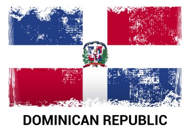 Dominik Cumhuriyeti grunge bayrağı