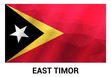 Doğu Timor ülke bayrağı