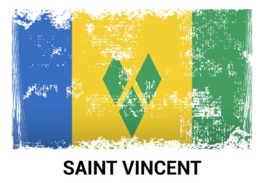 Saint Vincent grunge bayrak