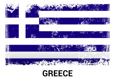 Greece grunge flag