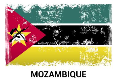 Mozambik grunge bayrağı
