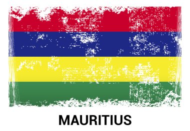Mauritius grunge bayrağı