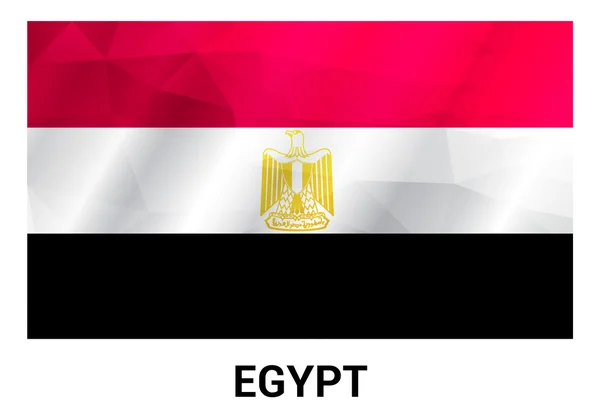 Σημαία της χώρας της Αιγύπτου — Διανυσματικό Αρχείο