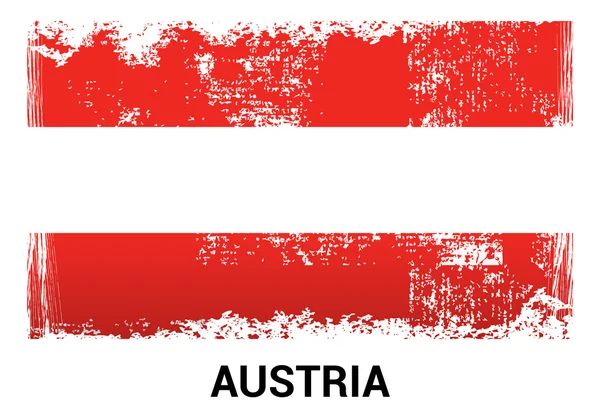 Austria grunge flag — Stock Vector
