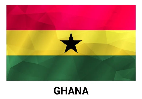 Vlag van Ghana land — Stockvector