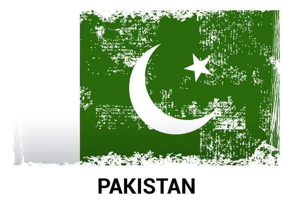 Pakistan grunge vlag — Stockvector