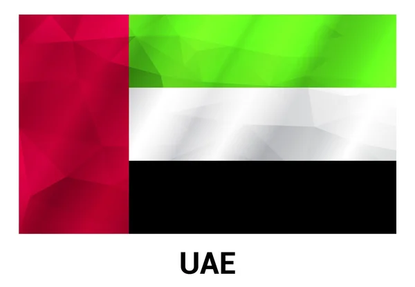 Emiratos Árabes Unidos bandera — Vector de stock