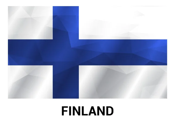Vlajka země Finsko — Stockový vektor