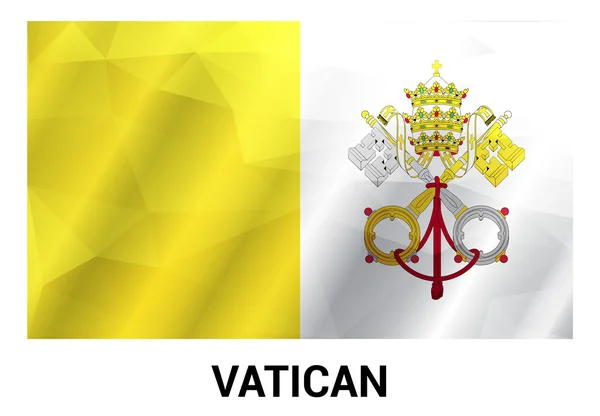 Флаг Ватикана в официальных цветах — стоковый вектор
