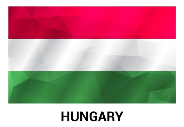 Hongrie Drapeau pays — Image vectorielle