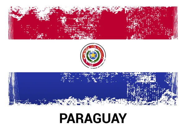 Bandera grunge Paraguay — Archivo Imágenes Vectoriales