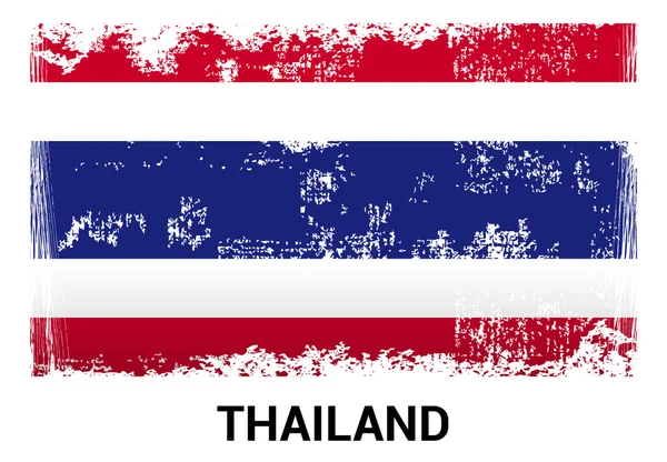 Drapeau grunge Thaïlande — Image vectorielle