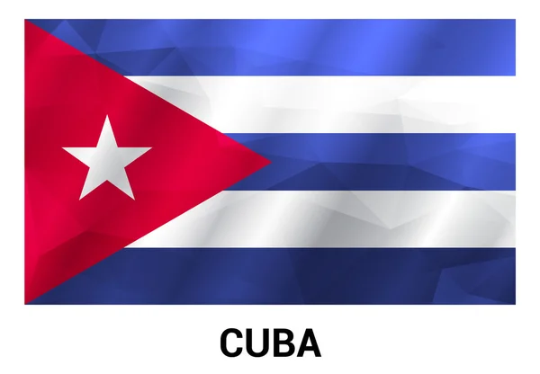 Bandera de Cuba — Vector de stock